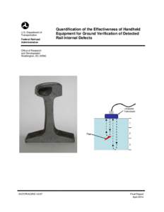 U.S. Department of Transportation Federal Railroad Administration  Quantification of the Effectiveness of Handheld