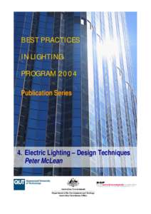 Electric Lighting – Design Techniques