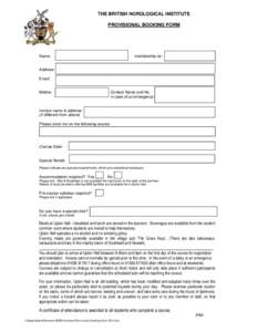 Microsoft Word - Provisional booking form 2014.doc