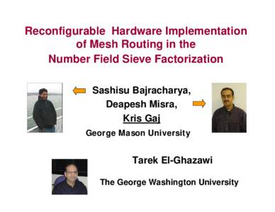 Implementation of Mesh Routing for the Matrix Step in Number Field Sieving Factoring