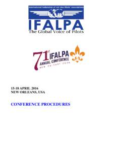 Conference Procedures and Delegates’ Manual
