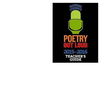 ®  www.poetryoutloud.org www.poetryoutloud.org  ®