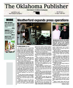 Weatherford Daily News / The Oklahoman / Oklahoma City / Okemah /  Oklahoma / Geography of Oklahoma / Oklahoma / Tulsa World