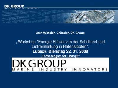 Jørn Winkler, Gründer, DK Group  , Workshop 