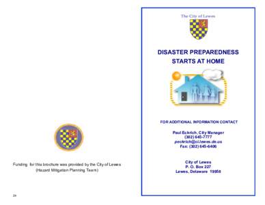 Disaster preparedness / Emergency management / Safety / Humanitarian aid / Occupational safety and health / Federal Emergency Management Agency / Disaster / Lewes / National Flood Insurance Program / Public safety / Management / Security