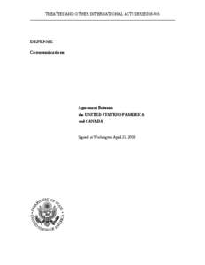 US-Canada Agreement on Defense Communications