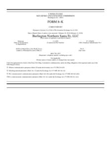 Berkshire Hathaway / Legal entities / Types of business entity / United States securities law / Burlington Northern Santa Fe Corporation / BNSF Railway / Corporation / Limited liability company / Incorporation / Rail transportation in the United States / Transportation in the United States / Corporations law