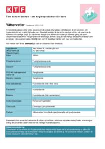 Microsoft Word - Produktblad_ Våtservett_111101_final1_.doc