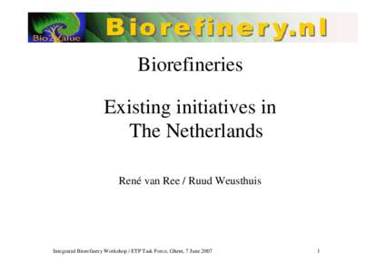 Biofuels / Biorefinery / Biomass / Gasification / Cofiring / Energy / Sustainability / Technology