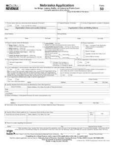 Nebraska Application  Form 50