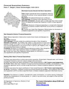 Buprestidae / Emerald ash borer / Energy / Measurement / Cord / Firewood / Merrimack /  New Hampshire / Wood fuel / Merrimack County /  New Hampshire / Biomass / Wood / Matter