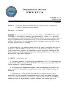 DoD Instruction[removed], January 24, 2014