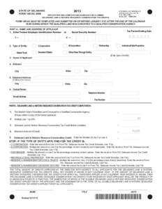 2013  STATE OF DELAWARE FORM 1801AC[removed]D IV ISIO N O F REV EN U E