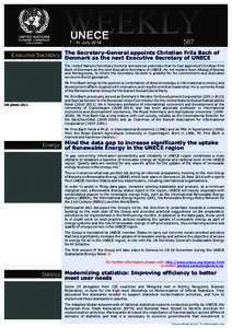 Aarhus Convention / Energy policy / International relations / Official statistics / Pollutant Release and Transfer Register / REN21 / World Forum for Harmonization of Vehicle Regulations / International Energy Agency / Transport / Statistics / United Nations Economic Commission for Europe