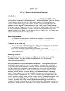 Gastrointestinal cancer / Cancer-related fatigue / Management of cancer / Fatigue / Cancer / Pancreatic cancer / Chemotherapy / Radiation therapy / Colorectal cancer / Medicine / Cancer treatments / Oncology