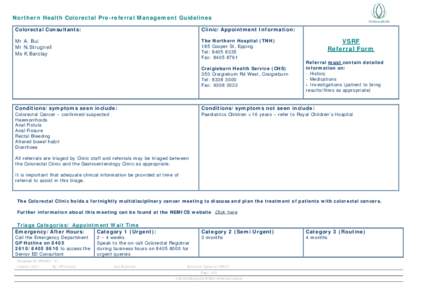 Microsoft Word - Colorectal Referral and Management Guidelines Final April …