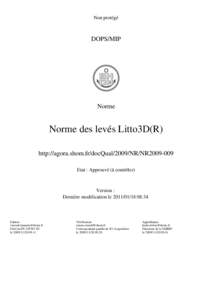 Non protégé  DOPS/MIP Norme