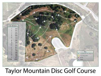 Taylor Mountain Disc Golf Course Aerial Map