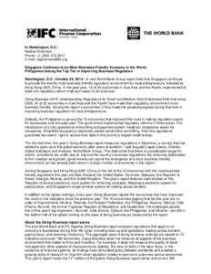 Ease of Doing Business Index / Doing Business Report / Entrepreneurship Policies in Saudi Arabia / World Bank / Economics / United Nations