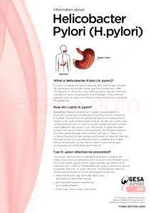 Information about  Helicobacter Pylori (H.pylori) Peptic Ulcer