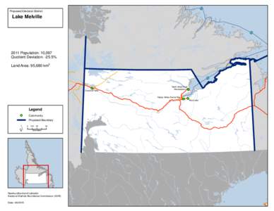 [ w Proposed Electoral District: Lake Melville [