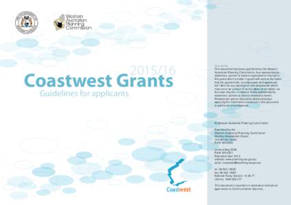 Coastwest Grants Guidelines for applicants