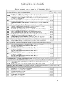 Spalding Education Australia Price list and order form to 1 s t January 2013 I NSTRU CTIONAL & RESOUR CE MATER I AL WRTR6 PC1 PC2