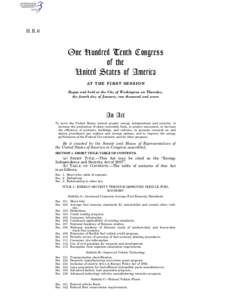 H. R. 6  One Hundred Tenth Congress of the United States of America AT THE FIRST SESSION