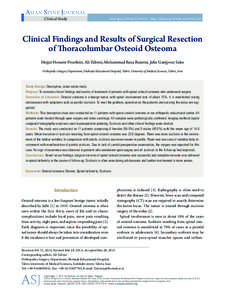 Osteoblastoma / Osteoid osteoma / Osteoma / Scoliosis / Osteoid / Nidus / Back pain / Curettage / Medicine / Anatomical pathology / Vertebral column