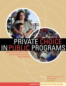 Private Choice IN Public programs How Private Institutions Secure Social Services for Georgians