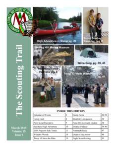 The Scouting Trail  High Adventure in Maine pg. 20 March 2015 Volume 15