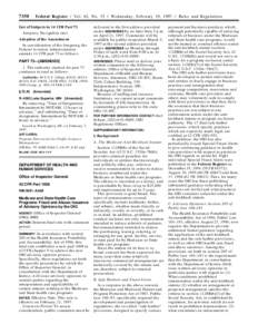 7350  Federal Register / Vol. 62, No[removed]Wednesday, February 19, [removed]Rules and Regulations List of Subjects in 14 CFR Part 73 Airspace, Navigation (air).