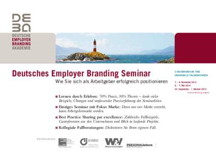 Deutsches Employer Branding Seminar Wie Sie sich als Arbeitgeber erfolgreich positionieren  2 erlebnisreiche Tage