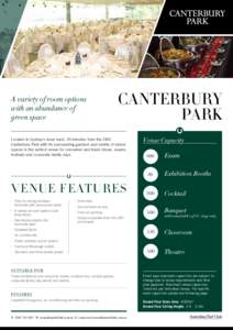 A variety of room options with an abundance of green space canterbury park