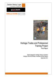 Heritage Trades and Professional Training Project - Final report