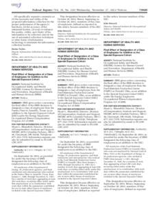 John Howard / Energy Employees Occupational Illness Compensation Program / Occupational safety and health / United States federal executive departments / United States Department of Health and Human Services / National Institute for Occupational Safety and Health / Safety / Risk