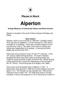 Places in Brent  Alperton