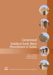 Compressed stabilised earth block manufacture in Sudan; 2001