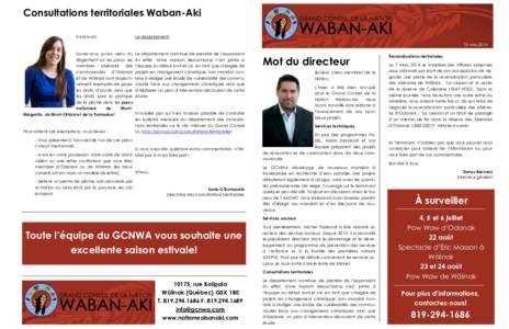 Consultations territoriales Waban-Aki Kwaï kwaï, Le département! 15 mai 2014