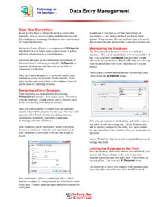 Microsoft Excel / Microsoft Access / Form / Database management system / Template / Microsoft Office / Features new to Windows XP / Software / Computing / Data management