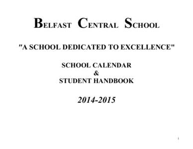 BELFAST CENTRAL SCHOOL 