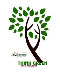 THINK GREENANNUAL REPORT by Karen Price  Table of Contents
