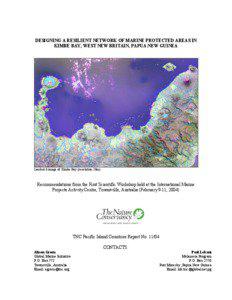 DESIGNING A RESILIENT NETWORK OF MARINE PROTECTED AREAS IN KIMBE BAY, WEST NEW BRITAIN, PAPUA NEW GUINEA