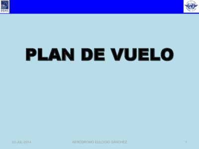 PLAN DE VUELO  03-JUL-2014 AERÓDROMO EULOGIO SÁNCHEZ