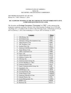 Companies listed on the New York Stock Exchange