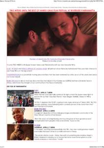 Queer Screen E News  http://www.vision6.com.au/em/message/email/view.php?id=985197&... Visit our Website | Best of Mardi Gras Film Festival at Riverside | Contact Queer Screen | Click here if this email does not display 