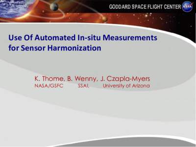 Earth observation satellites / Moderate-resolution imaging spectroradiometer / Goddard Space Flight Center / Landsat 7 / Remote sensing / Terra / Sensor node