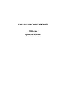 Proton Launch System Mission Planner’s Guide  SECTION 4
