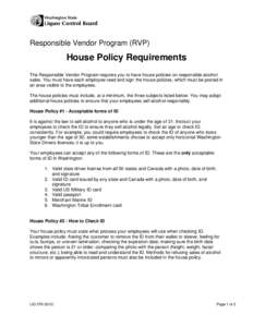 Microsoft Word - LIQ 076 RVP House Policy Requirements.docx