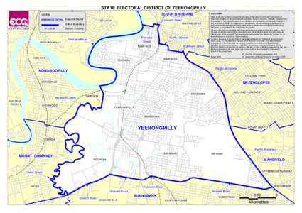 STATE ELECTORAL DISTRICT OF YEERONGPILLY TARINGA TARINGA TARINGA TARINGA TARINGA